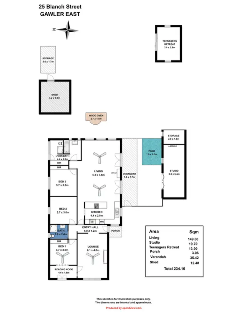 Floorplan of Homely house listing, 25 Blanch Street, Gawler East SA 5118
