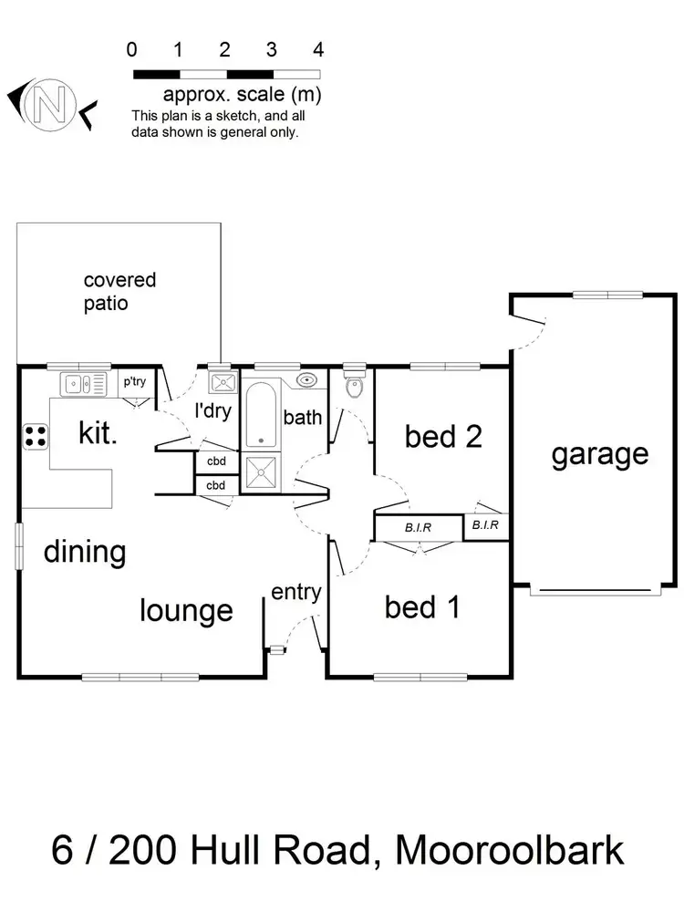 Floorplan of Homely unit listing, 6/200 Hull Road, Mooroolbark VIC 3138