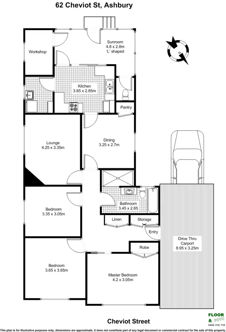 Floorplan of Homely house listing, 62 Cheviot Street, Ashbury NSW 2193