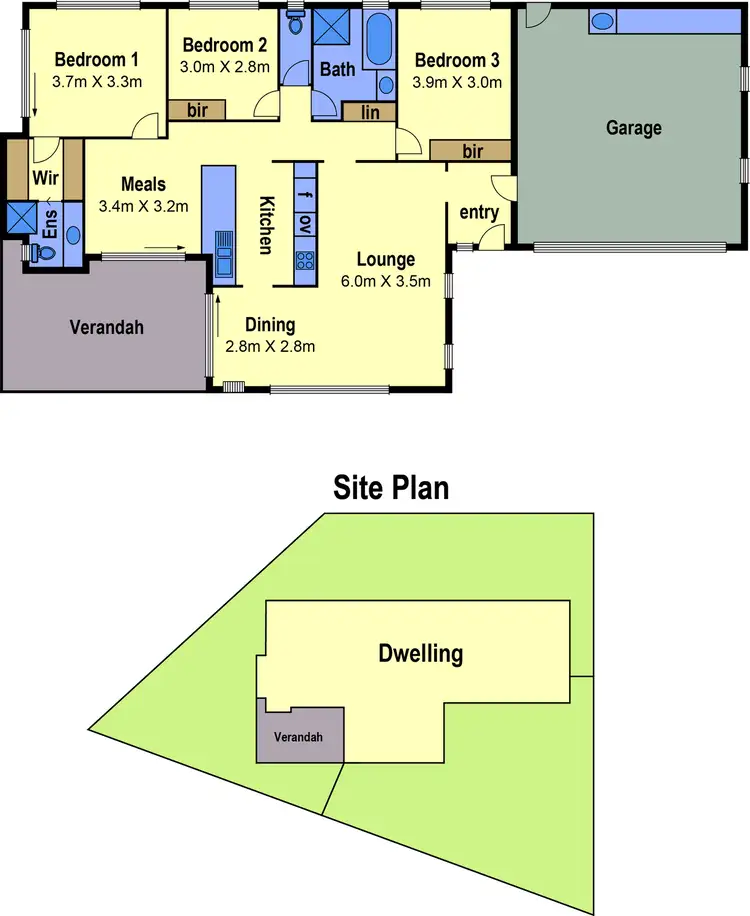 Floorplan of Homely house listing, 12 Benshaw Court, Hillside VIC 3037