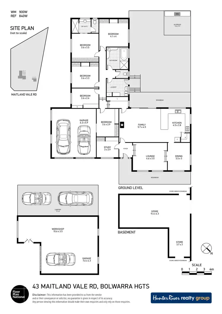 Floorplan of Homely house listing, 43 Maitland Vale Road, Bolwarra Heights NSW 2320