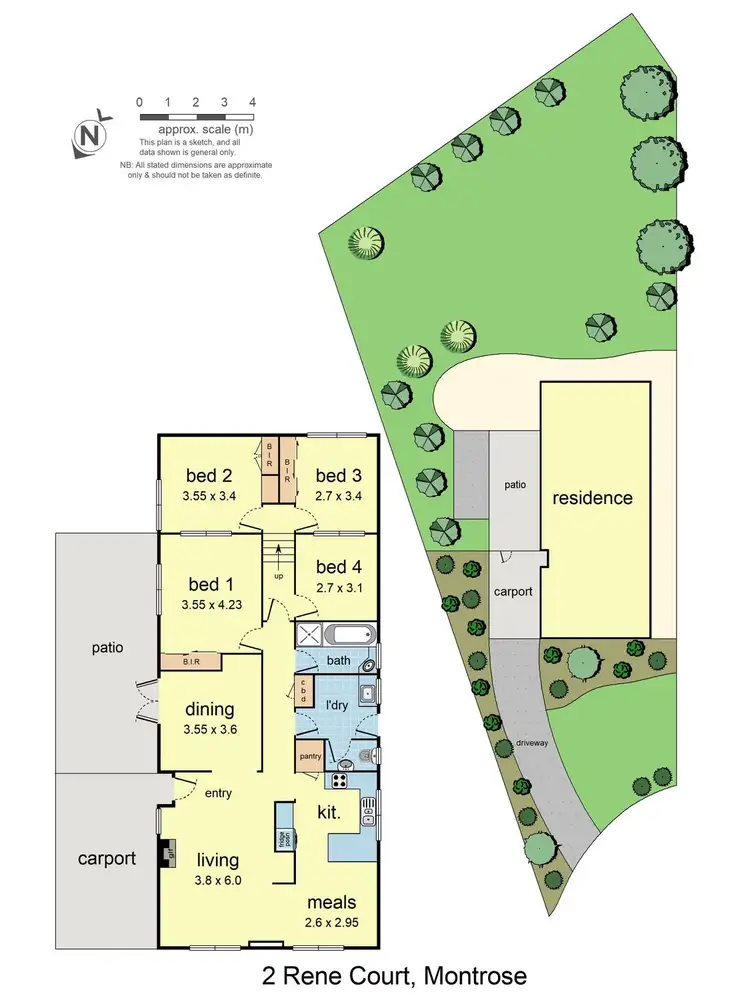 Floorplan of Homely house listing, 2 Rene Court, Montrose VIC 3765