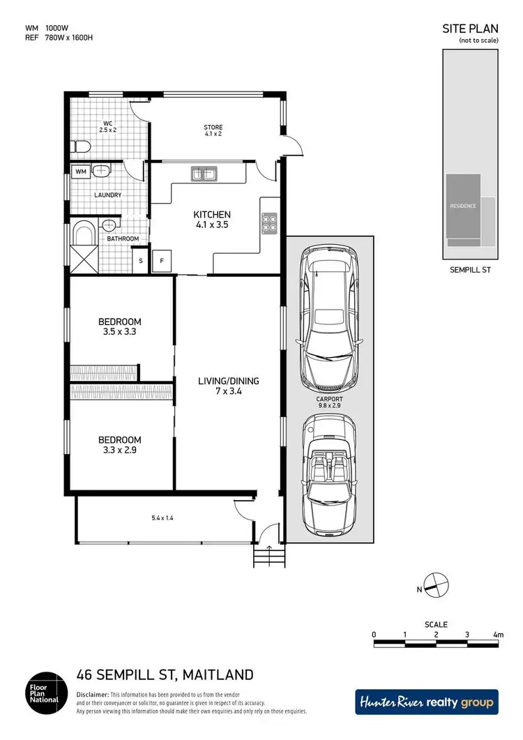 Floorplan of Homely house listing, 46 Sempill Street, Maitland NSW 2320