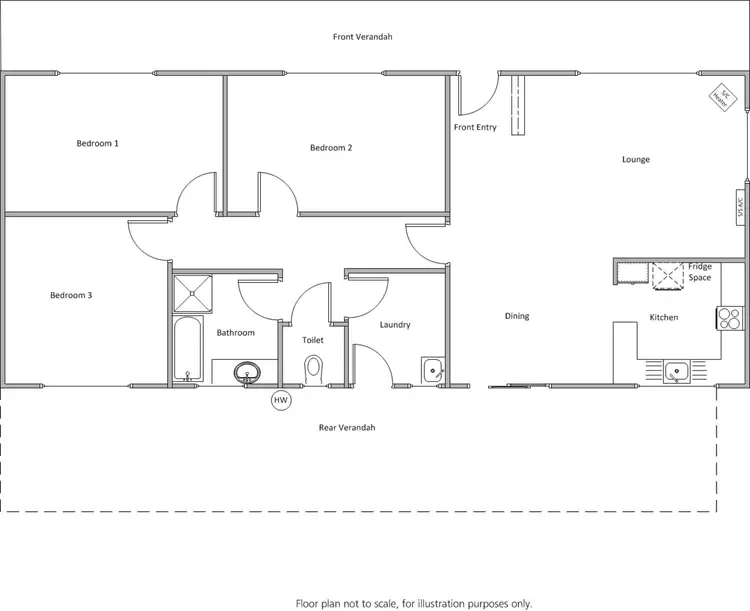 Floorplan of Homely house listing, 3 Fielding Street, Edithburgh SA 5583