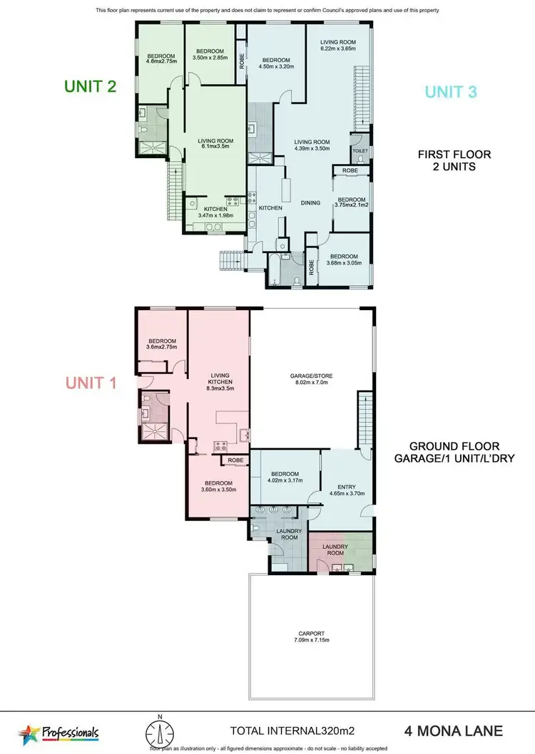 Floorplan of Homely block of units listing, 1-3/4 Mona Lane, Brunswick Heads NSW 2483