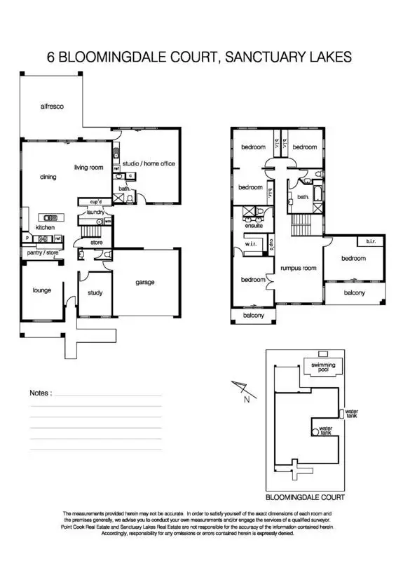 Floorplan of Homely house listing, 6 Bloomingdale Court, Sanctuary Lakes VIC 3030