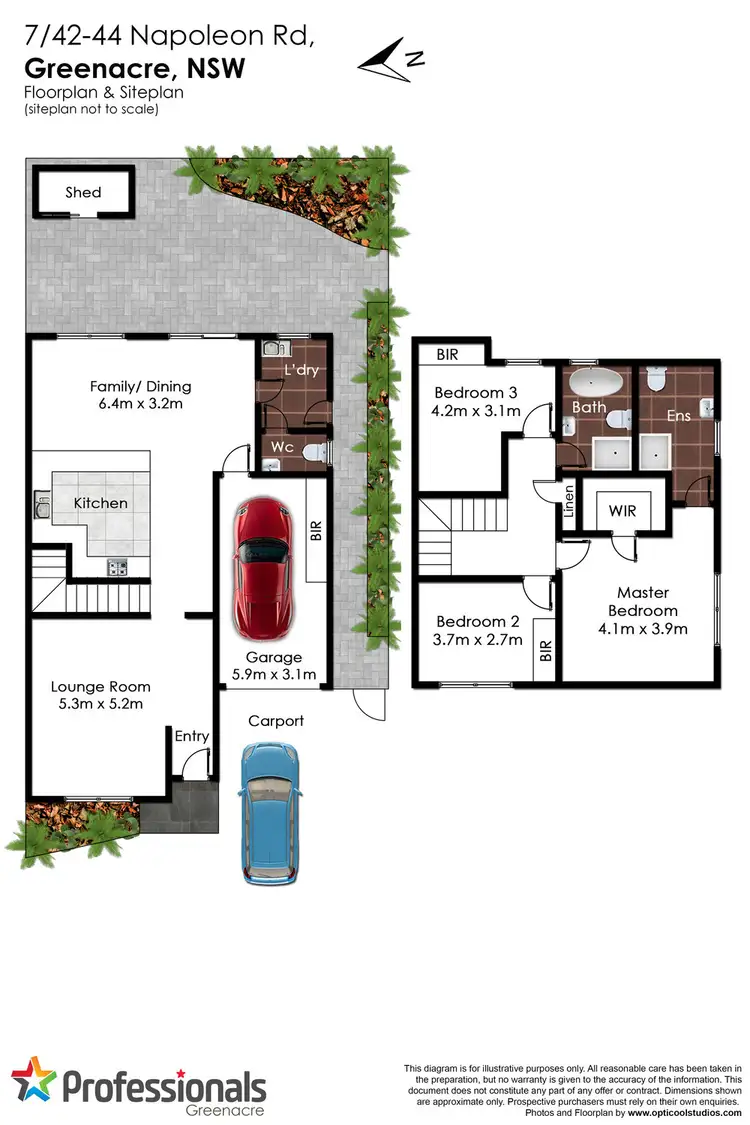 Floorplan of Homely townhouse listing, 7/42-44 Napoleon Road, Greenacre NSW 2190