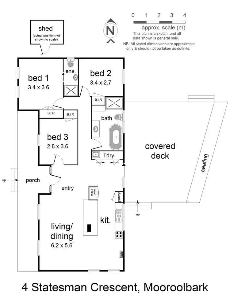 Floorplan of Homely house listing, 4 Statesman Crescent, Mooroolbark VIC 3138