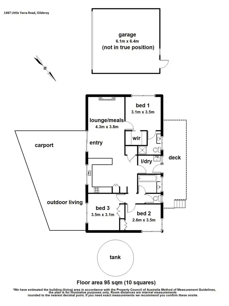 Floorplan of Homely house listing, 1487 Little Yarra Road, Powelltown VIC 3797