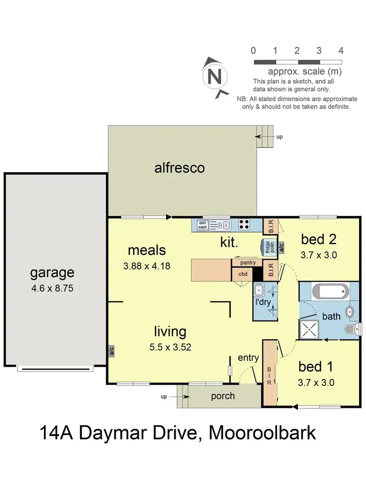 Floorplan of Homely house listing, 14a Daymar Drive, Mooroolbark VIC 3138