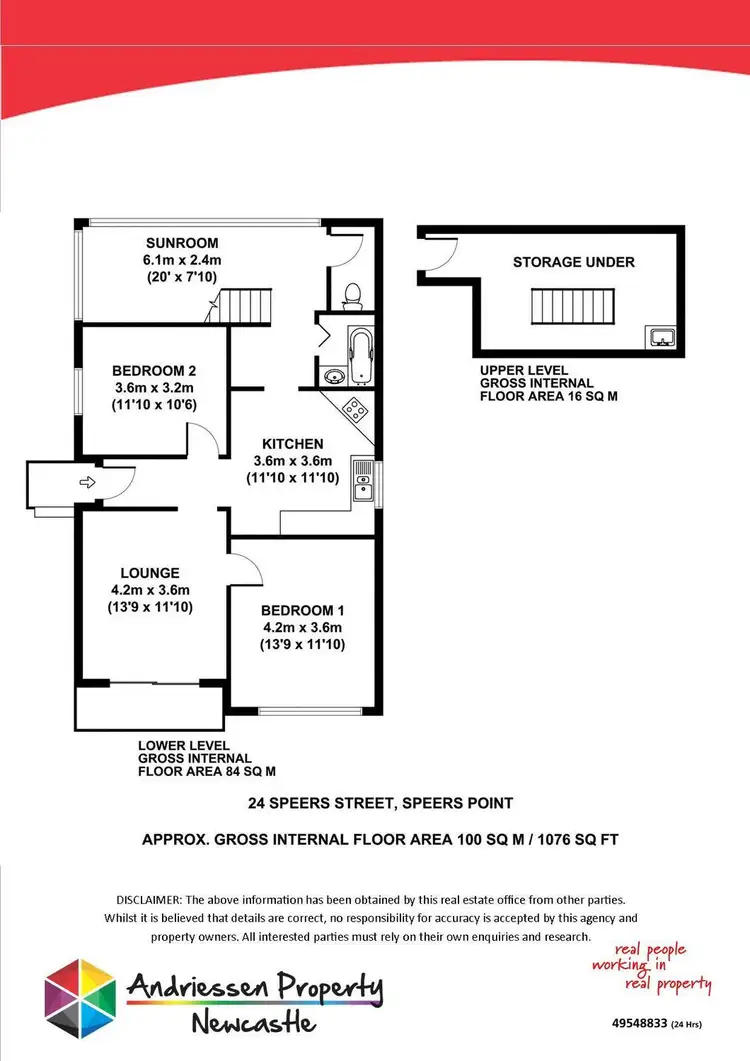 Floorplan of Homely house listing, 24 Speers Street, Speers Point NSW 2284