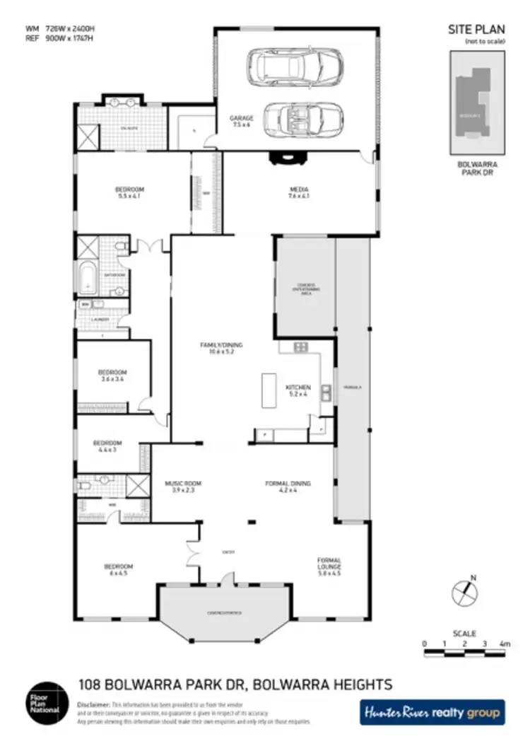 Floorplan of Homely house listing, 108 Bolwarra Park Drive, Bolwarra Heights NSW 2320