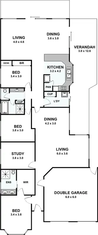 Floorplan of Homely house listing, 42 Daniel Avenue, Goolwa North SA 5214