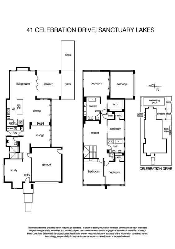 Floorplan of Homely house listing, 41 Celebration Drive, Sanctuary Lakes VIC 3030