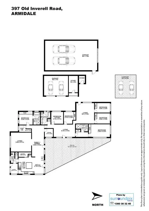 Floorplan of Homely rural property listing, 397 Old Inverell Road, Armidale NSW 2350