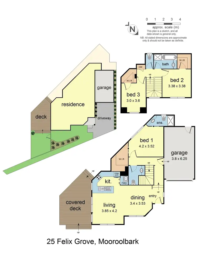 Floorplan of Homely house listing, 25 Felix Grove, Mooroolbark VIC 3138