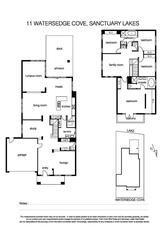 Floorplan of Homely house listing, 11 Watersedge Cove, Sanctuary Lakes VIC 3030