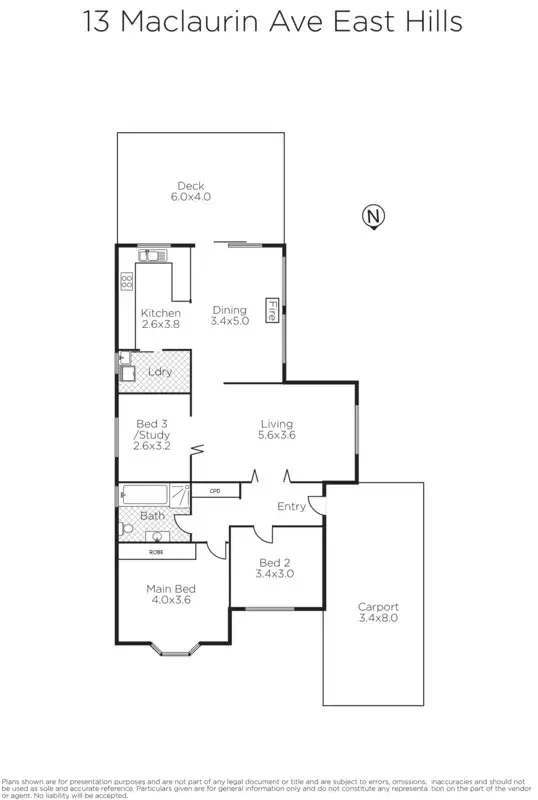 Floorplan of Homely house listing, 13 Maclaurin  Avenue, East Hills NSW 2213