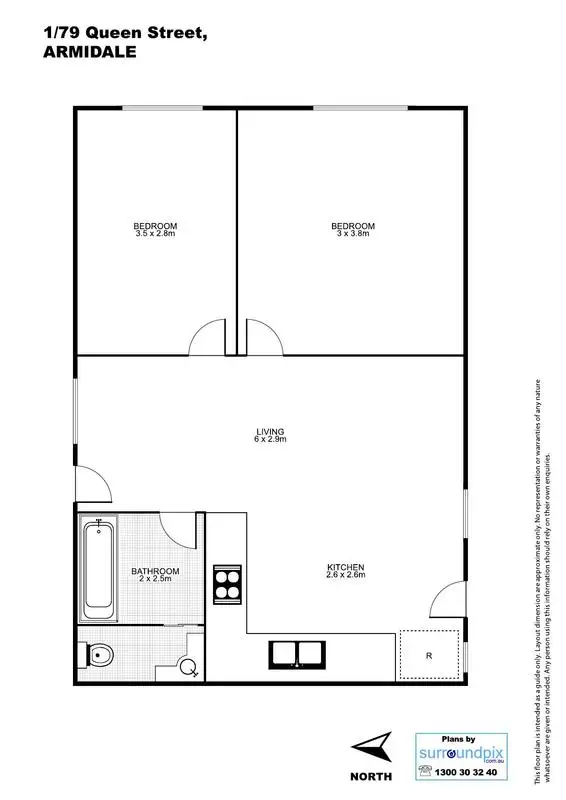 Floorplan of Homely unit listing, 79 Queen Elizabeth Drive, Armidale NSW 2350