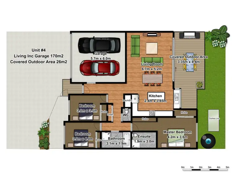 Floorplan of Homely house listing, 4/8 Megan Crescent, Lennox Head NSW 2478