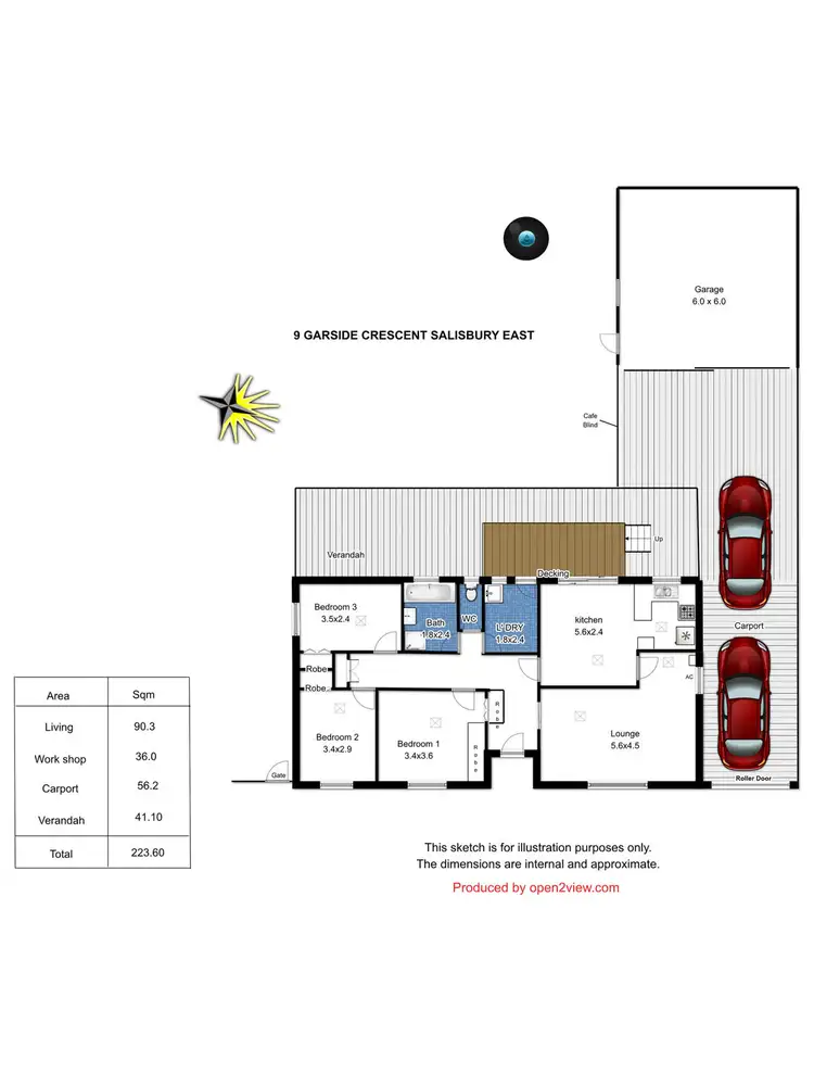 Floorplan of Homely house listing, 9 Garside Crescent, Salisbury East SA 5109