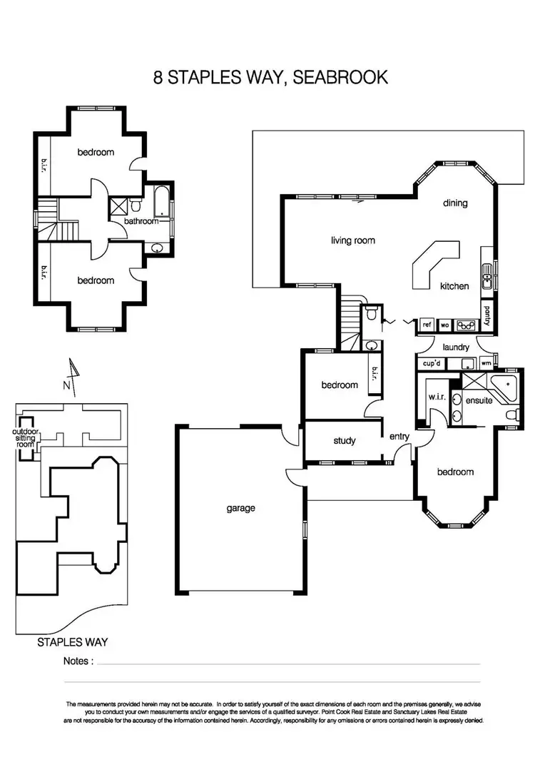 Floorplan of Homely house listing, 8 Staples Way, Seabrook VIC 3028