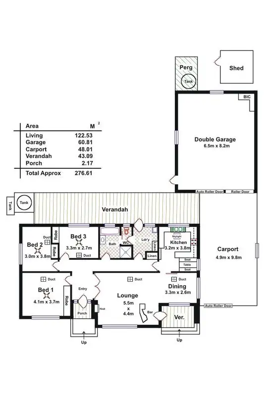Floorplan of Homely house listing, 274 Railway Terrace, Taperoo SA 5017