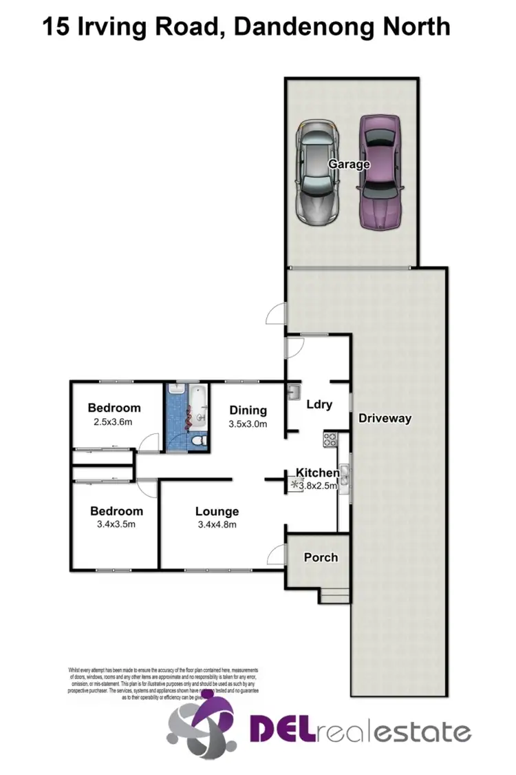 Floorplan of Homely house listing, 15 Irving Road, Dandenong North VIC 3175