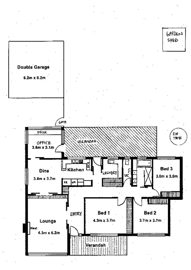 Floorplan of Homely house listing, 38 Valley View Drive, Highbury SA 5089