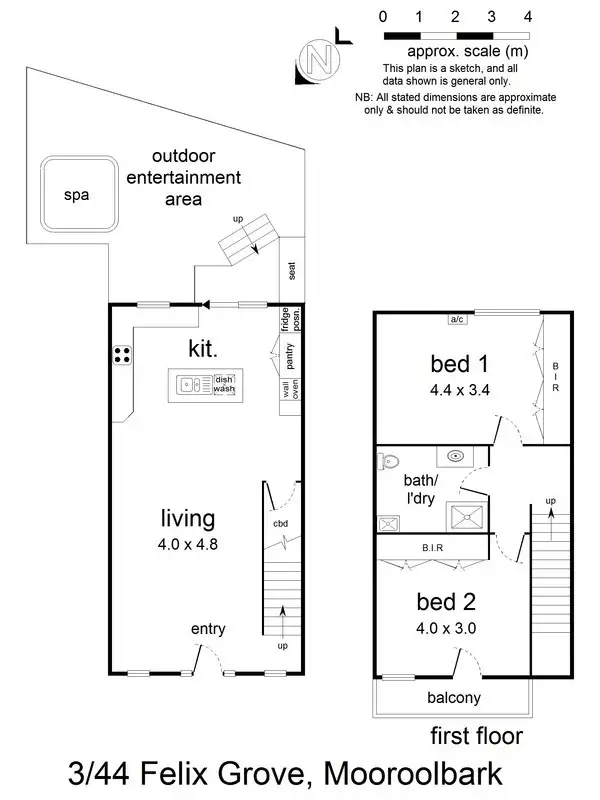 Floorplan of Homely unit listing, 3/44 Felix Grove, Mooroolbark VIC 3138