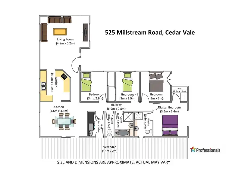 Floorplan of Homely house listing, 525 Millstream Road, Cedar Vale QLD 4285