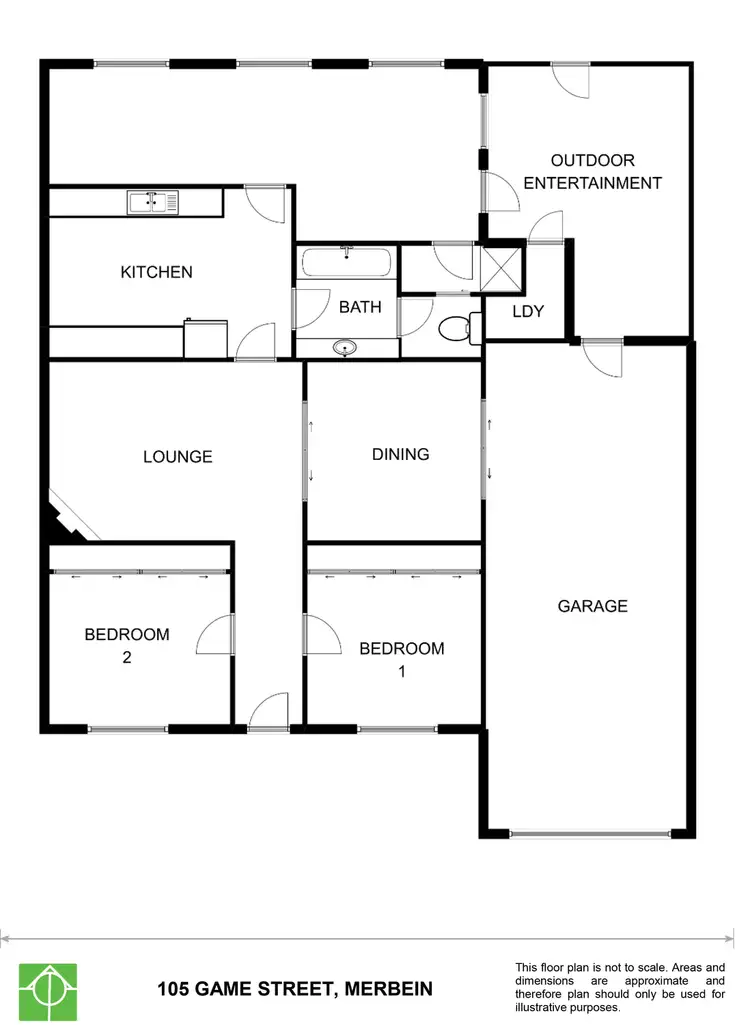 Floorplan of Homely house listing, 105 Game Street, Merbein VIC 3505