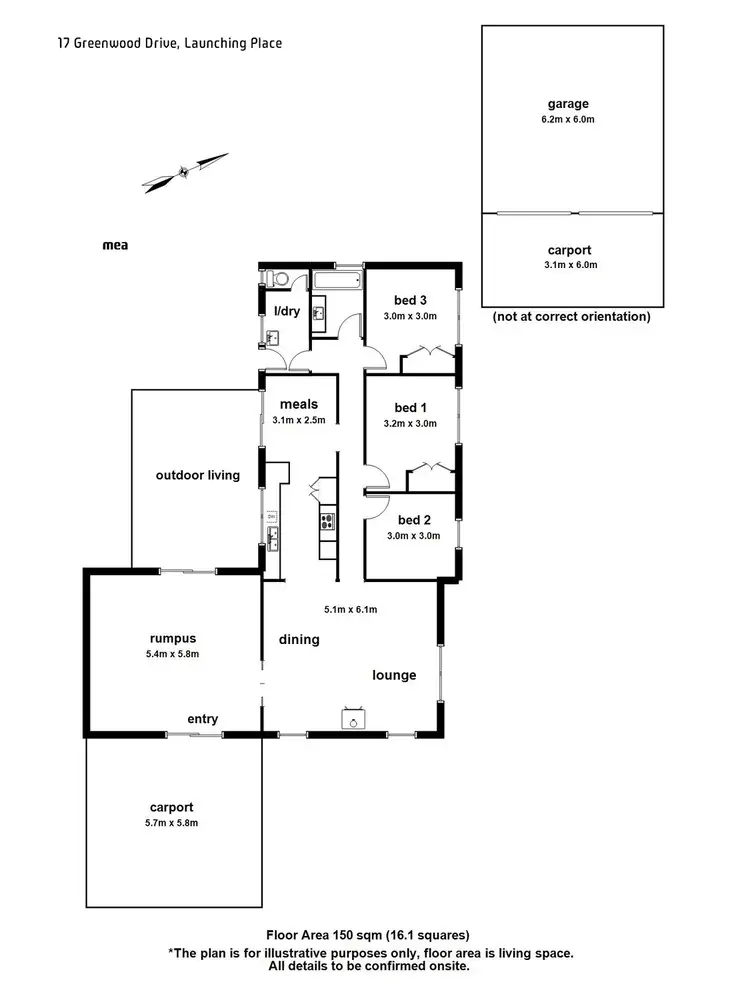 Floorplan of Homely house listing, 17 Greenwood Drive, Launching Place VIC 3139