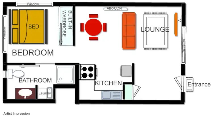 Floorplan of Homely unit listing, 8/71-73 Alfred Street, Manunda QLD 4870