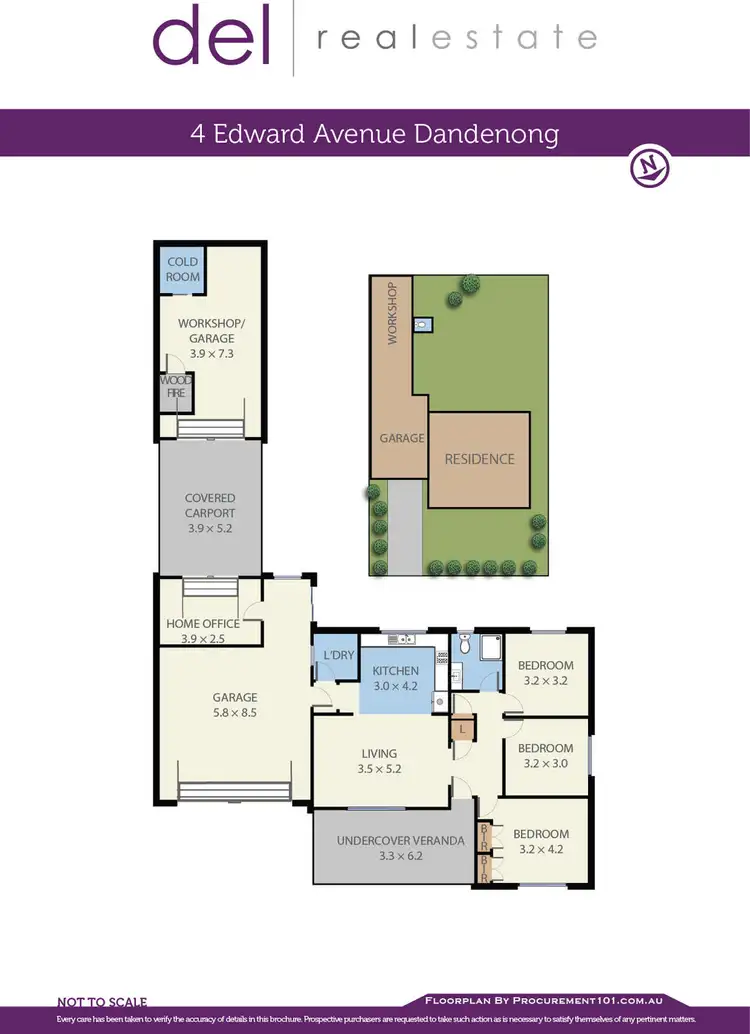 Floorplan of Homely house listing, 4 Edward Avenue, Dandenong VIC 3175