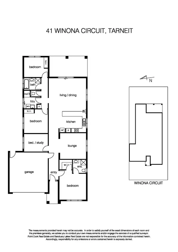 Floorplan of Homely house listing, 41 Winona Circuit, Tarneit VIC 3029