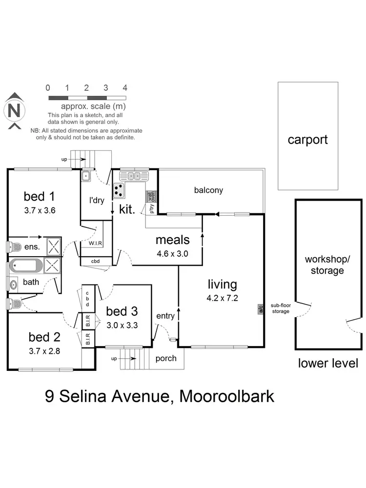 Floorplan of Homely house listing, 9 Selina Avenue, Mooroolbark VIC 3138