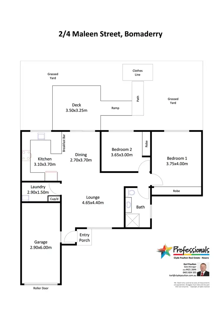 Floorplan of Homely house listing, 2/4 Maleen Street, Bomaderry NSW 2541