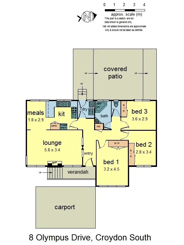 Floorplan of Homely house listing, 8 Olympus Drive, Croydon South VIC 3136