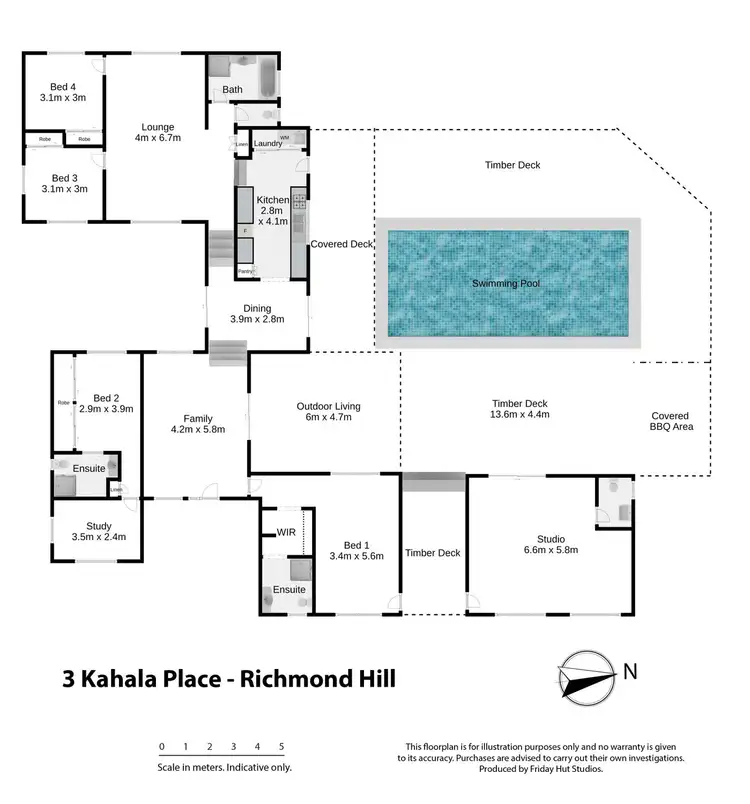 Floorplan of Homely house listing, 3 Kahala Place, Richmond Hill NSW 2480
