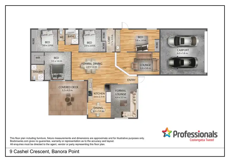 Floorplan of Homely house listing, 9 Cashel Crescent, Banora Point NSW 2486