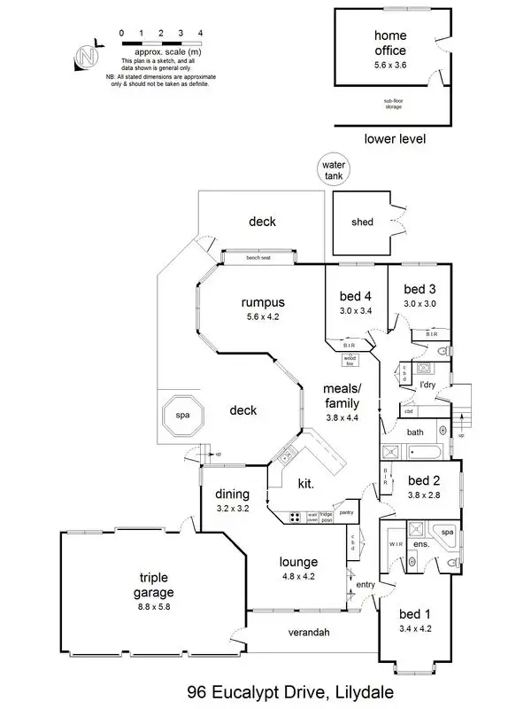 Floorplan of Homely house listing, 96 Eucalypt Drive, Lilydale VIC 3140
