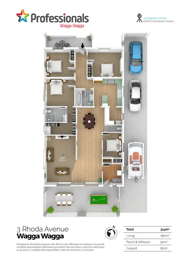 Floorplan of Homely house listing, 3 Rhoda Avenue, Wagga Wagga NSW 2650