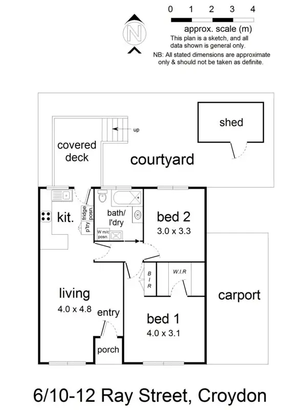 Floorplan of Homely unit listing, 6/10-12 Ray Street, Croydon VIC 3136