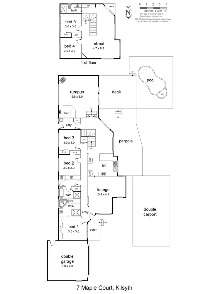 Floorplan of Homely house listing, 7 Maple Court, Kilsyth VIC 3137