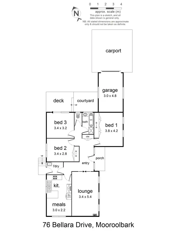 Floorplan of Homely house listing, 76 Bellara Drive, Mooroolbark VIC 3138