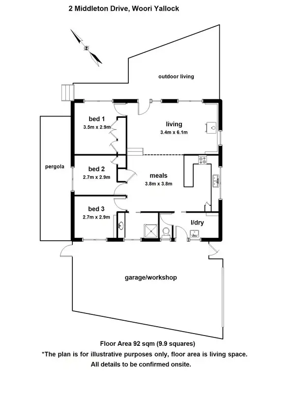 Floorplan of Homely house listing, 2 Middleton Drive, Woori Yallock VIC 3139