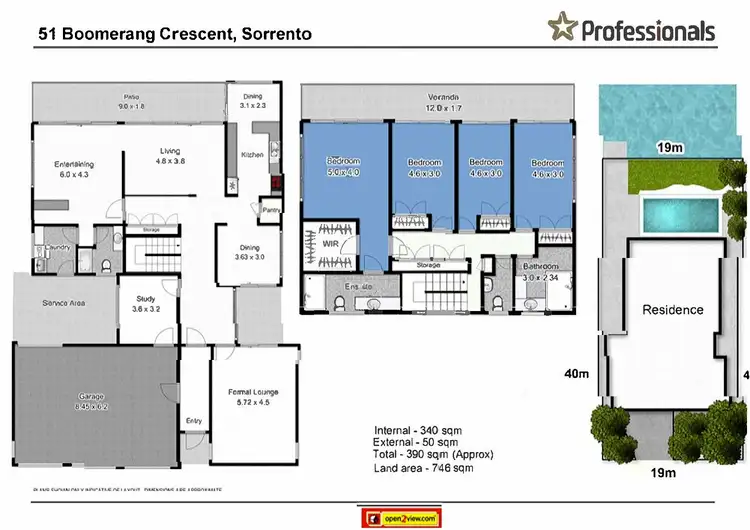 Floorplan of Homely house listing, 51 Boomerang Crescent, Sorrento QLD 4217