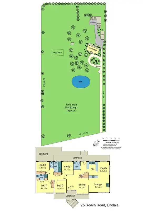 Floorplan of Homely house listing, 75 Roach Road, Lilydale VIC 3140