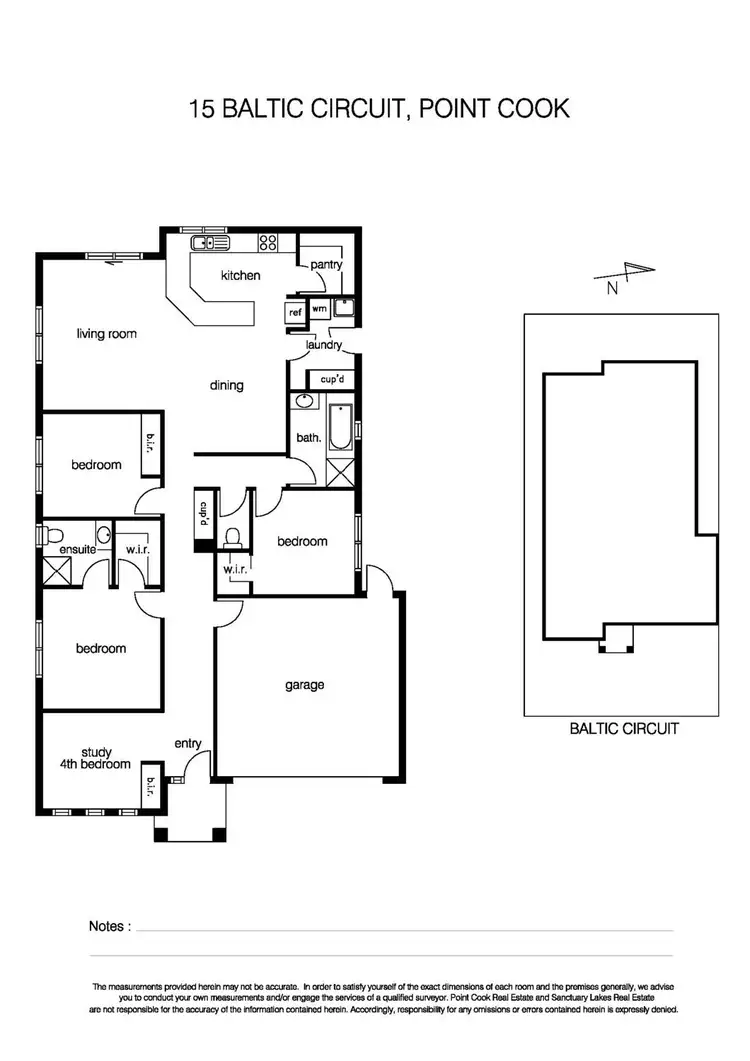 Floorplan of Homely house listing, 15 Baltic Circuit, Point Cook VIC 3030